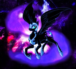 Size: 1280x1160 | Tagged: safe, artist:thepipefox, nightmare moon, g4, female, solo, space, the cosmos