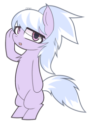 Size: 554x748 | Tagged: safe, artist:aurura, cloudchaser, pony, g4, belly button, bipedal, female, simple background, solo, transparent background