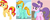 Size: 807x989 | Tagged: safe, lightning dust, sunset shimmer, suri polomare, earth pony, pegasus, pony, unicorn, g4, female