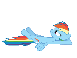 Size: 477x363 | Tagged: safe, artist:pablossb, rainbow dash, fighting is magic, g4, animated, female, solo