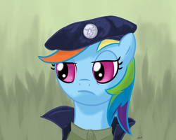 Size: 1280x1024 | Tagged: safe, artist:rainbow-dosh, rainbow dash, g4, bags under eyes, dat face soldier, drawfag, female, meme, remove kebab, solo