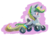 Size: 568x406 | Tagged: safe, artist:owlvortex, oc, oc only, oc:wheely bopper, original species, wheelpone, solo