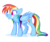 Size: 3300x2742 | Tagged: safe, artist:graystripe64, rainbow dash, pegasus, pony, g4, cute, cutie mark, dashabetes, dripping, female, grin, reflection, simple background, smiling, solo, wet, wet mane, white background, wings