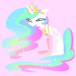 Size: 1000x1000 | Tagged: dead source, safe, artist:tearzah, princess celestia, g4, female, solo