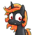 Size: 307x307 | Tagged: safe, artist:paper-pony, oc, oc only, oc:incendia, pony, fanfic:antipodes, solo