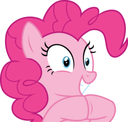 Size: 4182x4000 | Tagged: safe, artist:the-crusius, pinkie pie, earth pony, pony, g4, pinkie apple pie, female, gendo pose, mare, simple background, solo, transparent background, vector