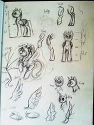 Size: 900x1200 | Tagged: safe, artist:tracymod, flitter, pony, unicorn, g4, anatomy, sketch, traditional art