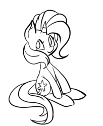 Size: 1280x1566 | Tagged: safe, artist:fauxsquared, trixie, pony, unicorn, g4, female, grayscale, mare, monochrome, solo