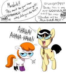 Size: 700x793 | Tagged: safe, artist:miikanism, dexter, dexter's laboratory, mandark, ponified