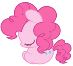 Size: 300x274 | Tagged: safe, artist:miikanism, pinkie pie, g4, cute, diapinkes, female, ponyloaf, sleeping, solo