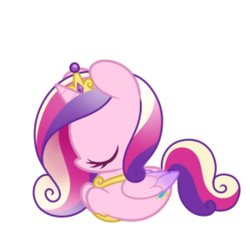 Size: 300x300 | Tagged: safe, artist:miikanism, princess cadance, alicorn, pony, g4, cute, cutedance, eyes closed, female, hnnng, ponyloaf, prone, simple background, sleeping, solo, transparent background