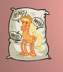 Size: 309x351 | Tagged: safe, artist:cybersp0nge, applejack, g4, apple, body pillow, cropped