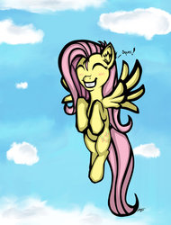 Size: 600x790 | Tagged: safe, artist:odibon, fluttershy, g4, female, solo, squee