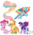 Size: 8626x9218 | Tagged: safe, artist:missitofu, applejack, fluttershy, pinkie pie, rainbow dash, rarity, twilight sparkle, dracony, dragon, hybrid, sea dragon, g4, absurd resolution, colored wings, dragonified, dragonjack, flutterdragon, mane six, multicolored wings, pinkiedragon, rainbow dragon, rainbow wings, raridragon, simple background, species swap, transparent background, twilidragon, twilight sparkle (alicorn)