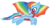 Size: 900x473 | Tagged: safe, artist:missitofu, artist:xpesifeindx, rainbow dash, dracony, hybrid, g4, female, rainbow, solo