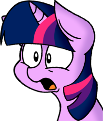 Size: 737x866 | Tagged: safe, artist:strangiesleepy, twilight sparkle, g4, female, portrait, reaction image, solo