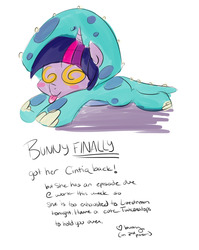 Size: 1280x1605 | Tagged: safe, artist:bunnimation, twilight sparkle, ask twiceratops, g4, female, solo, tumblr, twiceratops