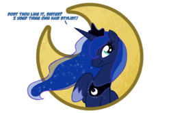 Size: 1313x865 | Tagged: safe, artist:feather, princess luna, g4, female, mane, solo