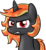 Size: 270x295 | Tagged: safe, artist:paper-pony, oc, oc only, oc:incendia, pony, fanfic:antipodes, angry, solo