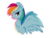 Size: 640x480 | Tagged: safe, artist:kkuyo, rainbow dash, g4, chest fluff, female, fluffy, pixiv, solo