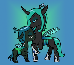 Size: 565x498 | Tagged: safe, artist:syggie, queen chrysalis, oc, changeling, nymph, ask the changeling princess, g4, ask, ask-holometa, cute, cutealis, cuteling, female, filly, filly queen chrysalis, foal, freckles, princess chrysalis, tumblr, younger