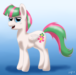 Size: 1100x1086 | Tagged: safe, artist:ookamithewolf1, blossomforth, g4, female, solo