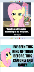 Size: 255x535 | Tagged: safe, fluttershy, derpibooru, g4, exploitable meme, juxtaposition, juxtaposition win, meme, meta