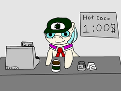 Size: 1644x1232 | Tagged: safe, artist:hawkfur34, coco pommel, g4, female, hot chocolate, solo