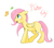 Size: 800x708 | Tagged: safe, artist:mmknrnr, fluttershy, butterfly, g4, female, filly, solo, younger