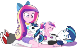 Size: 1125x700 | Tagged: safe, artist:dm29, princess cadance, shining armor, human, equestria girls, g4, colt, colt shining armor, cuddling, cute, cutedance, equestria girls-ified, female, filly, filly cadance, hnnng, human ponidox, julian yeo is trying to murder us, lying down, male, on back, petting, pony pet, self ponidox, shining adorable, simple background, snuggling, square crossover, transparent background, younger