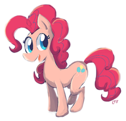 Size: 740x712 | Tagged: safe, artist:lemonteaflower, pinkie pie, g4, female, solo