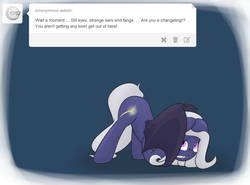 Size: 2100x1558 | Tagged: safe, artist:magic-violet, oc, oc only, oc:violet seren, bat pony, pony, scared, solo, tumblr