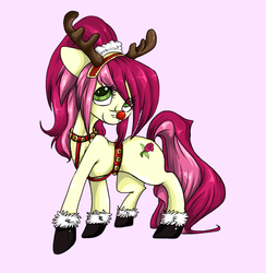 Size: 878x900 | Tagged: safe, artist:pixiekicks, roseluck, g4, clothes, costume, female, solo