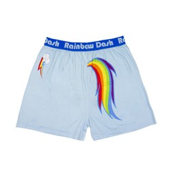 Size: 1000x1000 | Tagged: safe, rainbow dash, g4, official, back, boxers, clothes, cutie mark, tail, underwear, welovefine