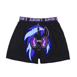 Size: 1000x1000 | Tagged: safe, dj pon-3, vinyl scratch, g4, official, boxers, clothes, underwear, welovefine