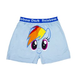 Size: 1000x1000 | Tagged: dead source, safe, rainbow dash, g4, official, boxers, clothes, irl, photo, solo, underboss, underwear, welovefine