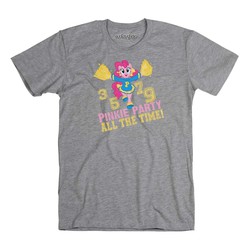 Size: 1000x1000 | Tagged: safe, artist:pixelkitties, pinkie pie, g4, official, cheerleader, clothes, female, shirt, solo, t-shirt, welovefine