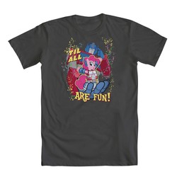 Size: 1000x1000 | Tagged: safe, artist:ninjaink, pinkie pie, g4, official, clothes, crossover, merchandise, optimus prime, shirt, transformers, welovefine