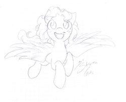 Size: 1024x831 | Tagged: safe, artist:shinta-girl, oc, oc only, oc:shinta pony, monochrome, solo