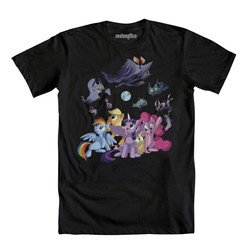 Size: 1000x1000 | Tagged: safe, applejack, fluttershy, pinkie pie, rainbow dash, rarity, twilight sparkle, alicorn, pony, g4, official, clothes, female, mane six, mare, shirt, twilight sparkle (alicorn), welovefine