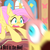 Size: 500x500 | Tagged: safe, artist:30clock, fluttershy, philomena, pegasus, phoenix, pony, a bird in the hoof, g4, my little pony: friendship is magic, duo, female, fluttershy's cottage (interior), mare, pixiv, running, scene interpretation, worried