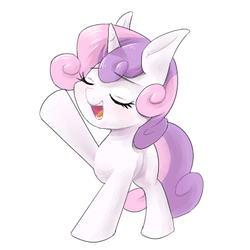 Size: 400x400 | Tagged: safe, artist:30clock, sweetie belle, g4, female, pixiv, solo