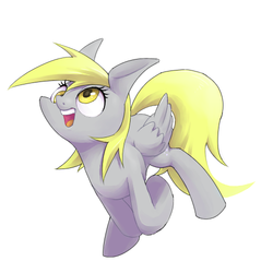 Size: 500x500 | Tagged: safe, artist:30clock, derpy hooves, pegasus, pony, g4, female, mare, pixiv, solo