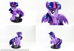 Size: 2000x1400 | Tagged: safe, artist:dustysculptures, twilight sparkle, alicorn, pony, g4, female, mare, sculpture, solo, twilight sparkle (alicorn)