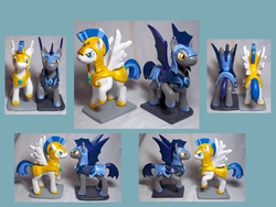 Size: 1600x1200 | Tagged: safe, artist:cadmiumcrab, bat pony, pony, g4, night guard, royal guard, sculpture