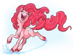 Size: 900x691 | Tagged: safe, artist:turtle-arts, pinkie pie, g4, female, long tail, solo