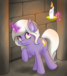 Size: 1173x1321 | Tagged: safe, artist:fearingfun, oc, oc only, pony, unicorn, g4, candle, female, magic, mare, solo