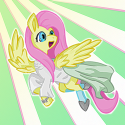 Size: 800x800 | Tagged: safe, artist:shadowdark3, fluttershy, g4, female, galadriel, lord of the rings, solo