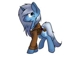 Size: 1024x768 | Tagged: safe, oc, oc only, fallout equestria, celsius, clothes, drugs, hoodie, ice, necklace, pop, soda, solo, sparkle cola