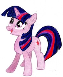 Size: 1862x2263 | Tagged: safe, artist:muffin mane, twilight sparkle, g4, female, solo, traditional art